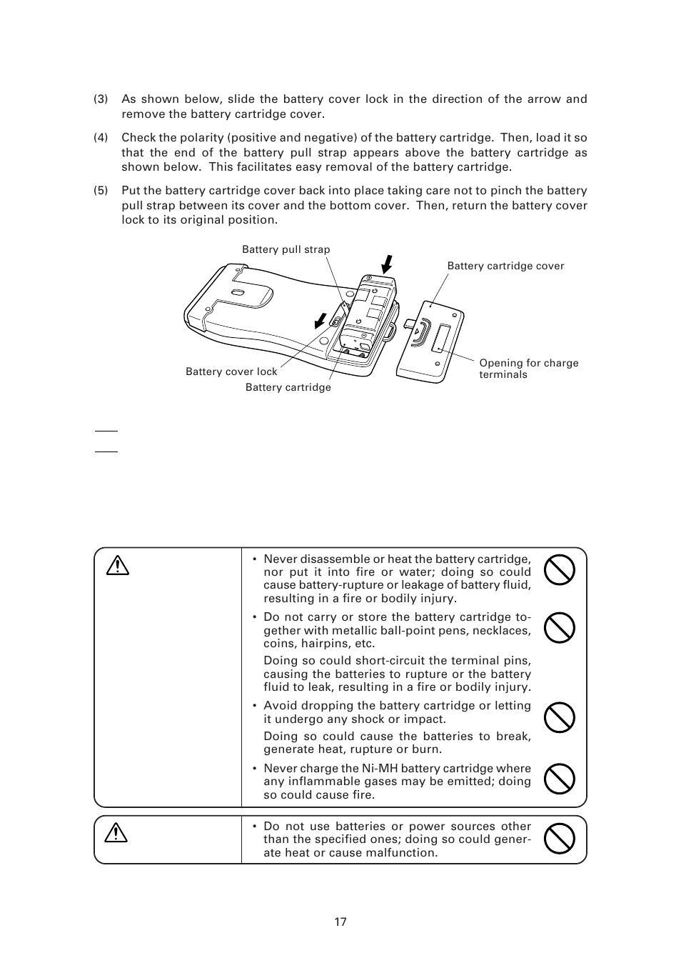 Warning | Denso BHT-6000 User Manual | Page 32 / 178