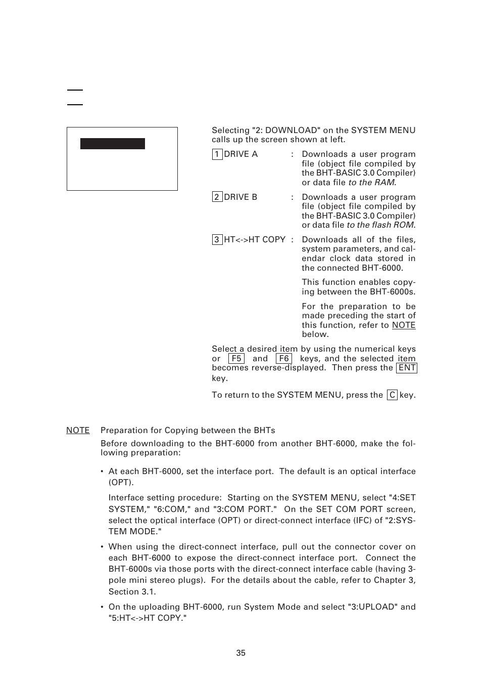 2 ] downloading, Downloading | Denso BHT-6000 User Manual | Page 50 / 178