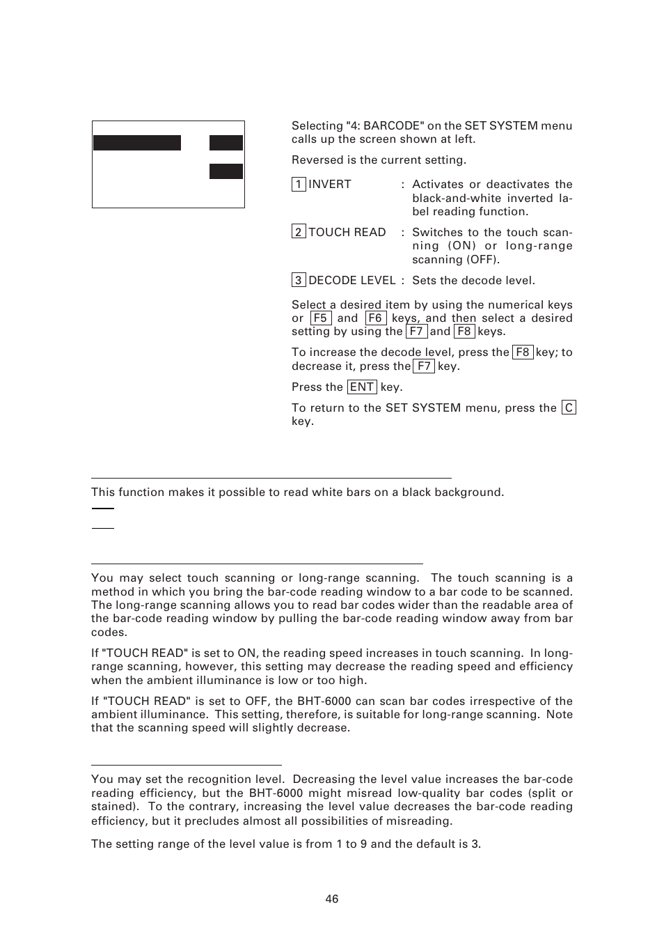 Denso BHT-6000 User Manual | Page 61 / 178