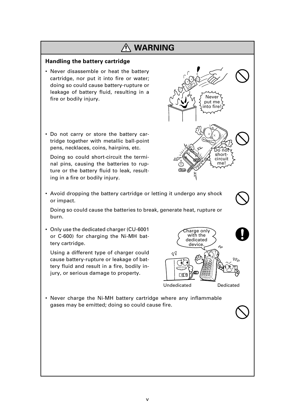 Warning | Denso BHT-6000 User Manual | Page 7 / 178