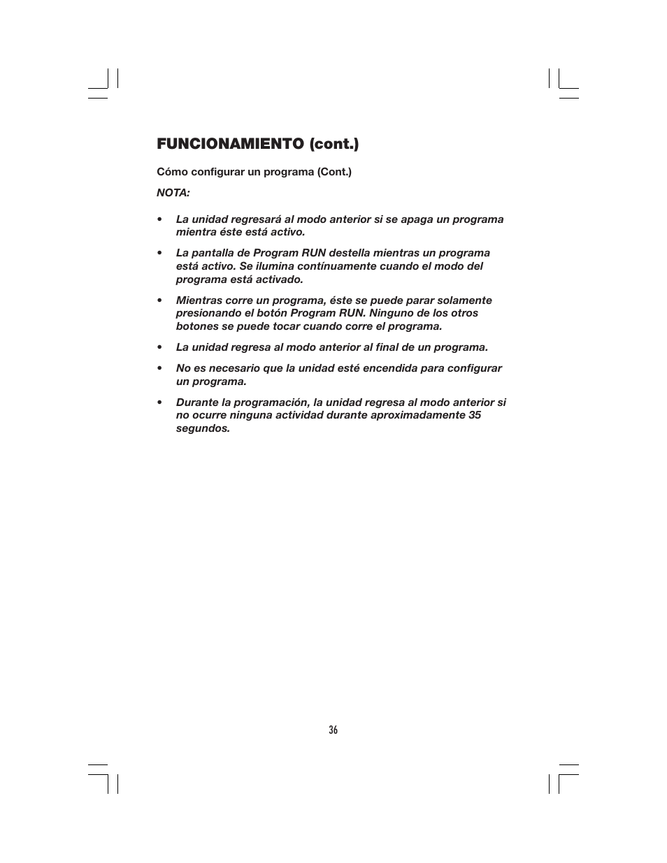 Funcionamiento (cont.) | Denso OFFICE PRO 12 User Manual | Page 42 / 76