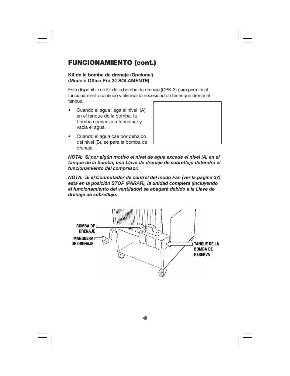 Funcionamiento (cont.) | Denso OFFICE PRO 12 User Manual | Page 46 / 76