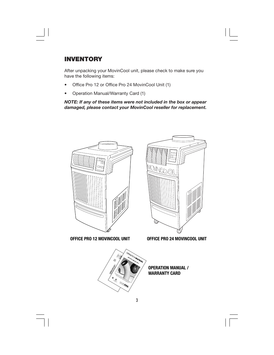 Inventory | Denso OFFICE PRO 12 User Manual | Page 9 / 76