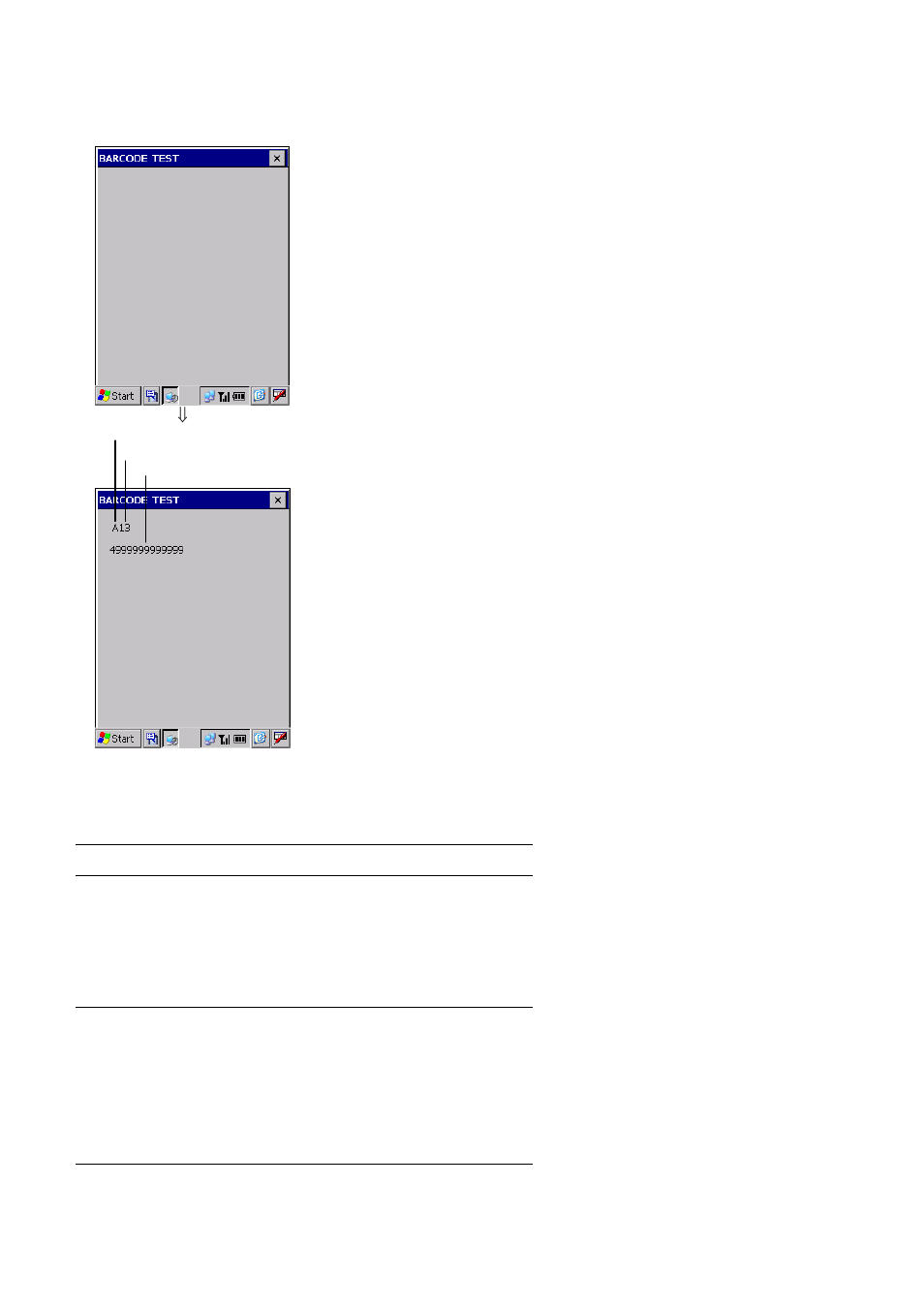 1] bar-code reading test | Denso BHT-400B-CE User Manual | Page 120 / 180