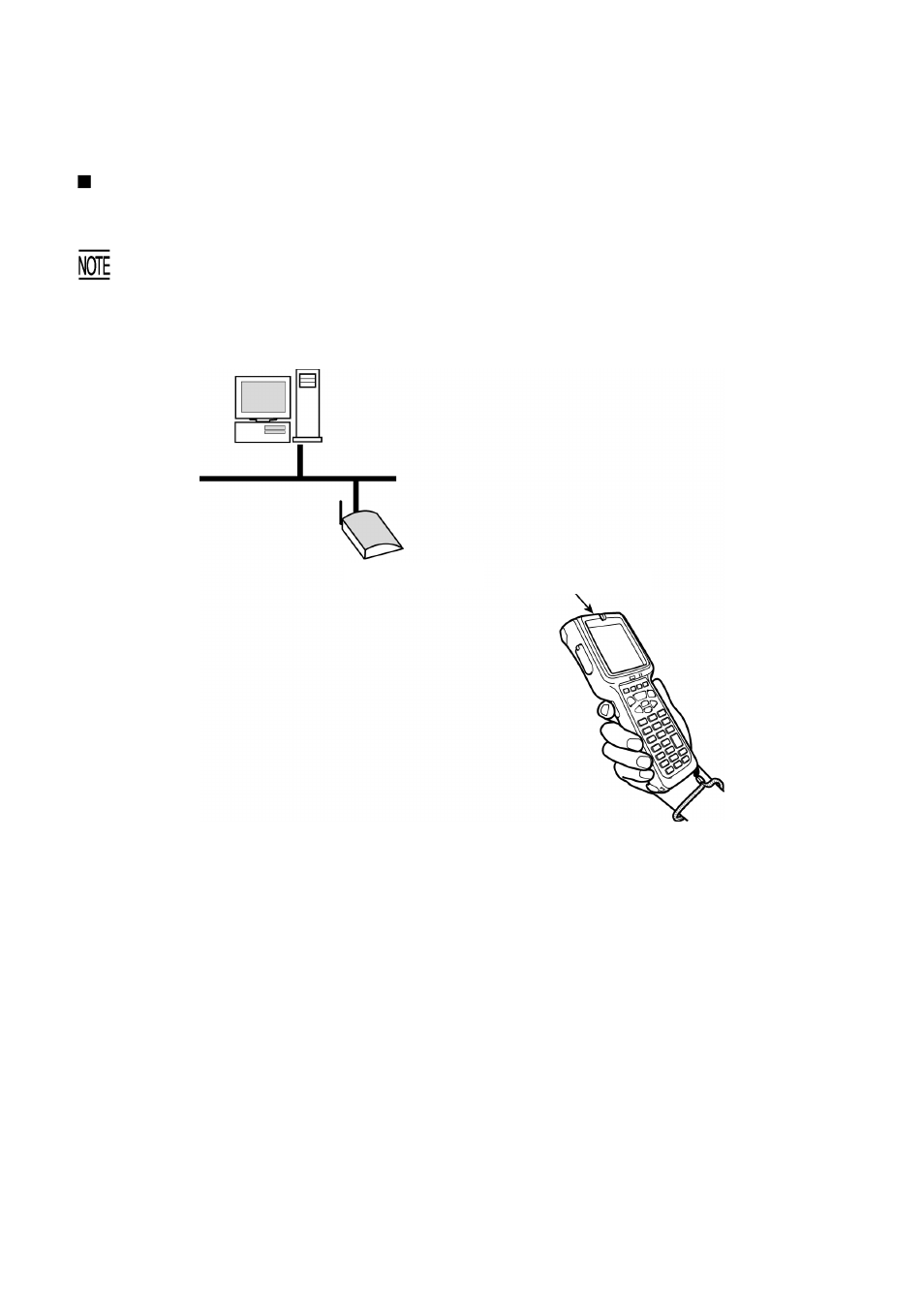 5 transferring data, Transferring data, Using radio link (bht-400bw-ce only) | Denso BHT-400B-CE User Manual | Page 31 / 180