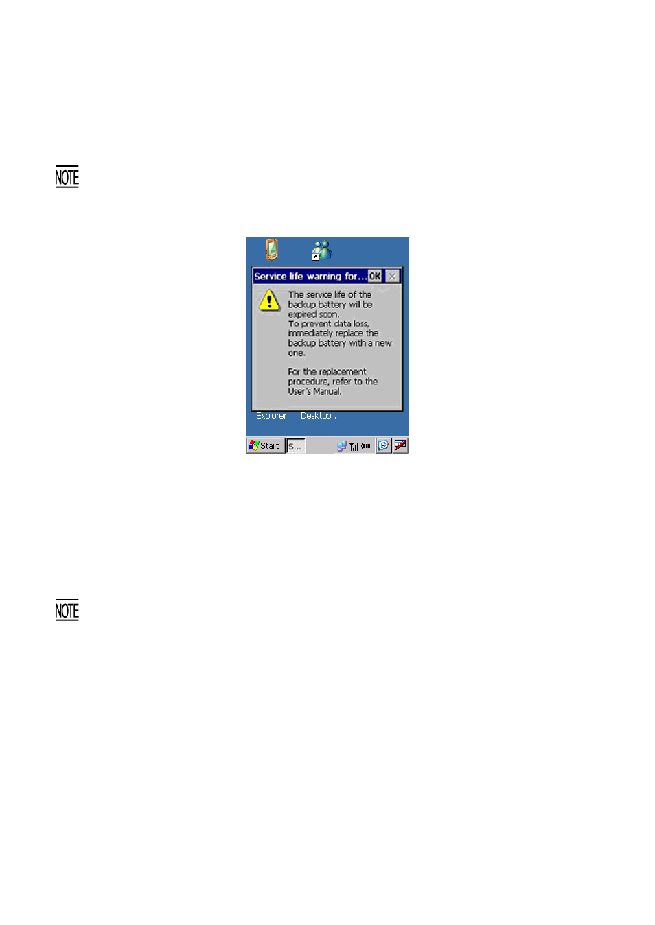 4 replacement of the backup battery, Replacement of the backup battery | Denso BHT-400B-CE User Manual | Page 58 / 180