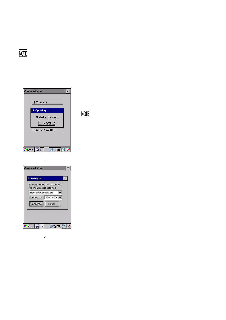 5] activesync (rf) | Denso BHT-400B-CE User Manual | Page 95 / 180