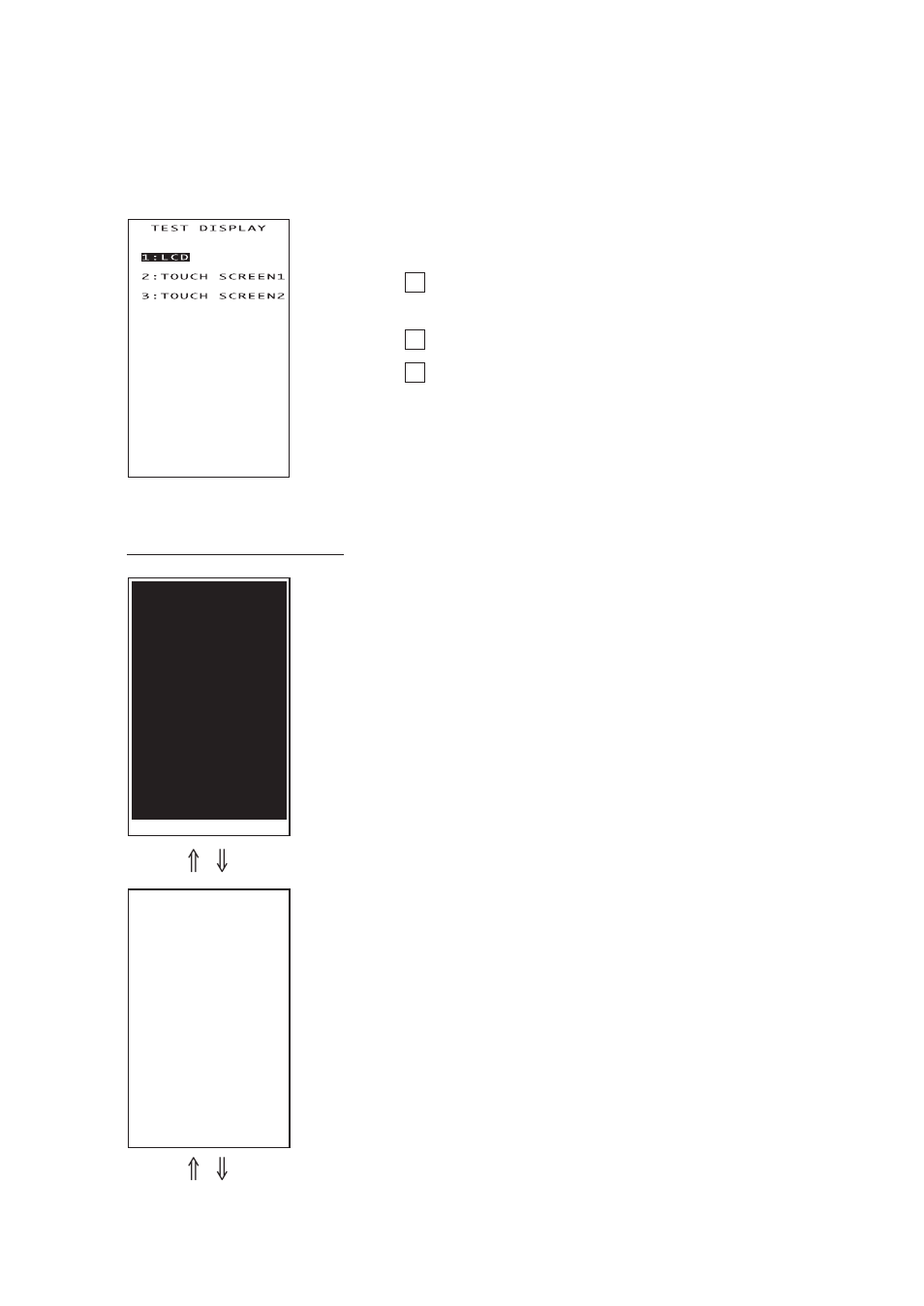 6] lcd, indicator led, and touch screen tests | Denso BHT-100Q User Manual | Page 101 / 208