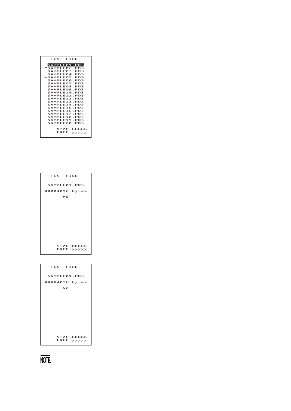 8] file test | Denso BHT-100Q User Manual | Page 107 / 208
