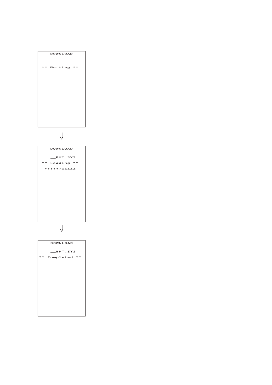 1] downloading the bht system parameter file | Denso BHT-100Q User Manual | Page 112 / 208