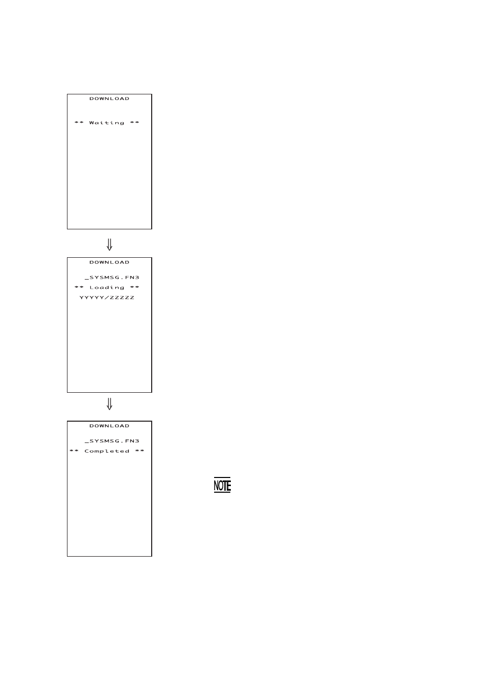 1] downloading the system message file | Denso BHT-100Q User Manual | Page 119 / 208