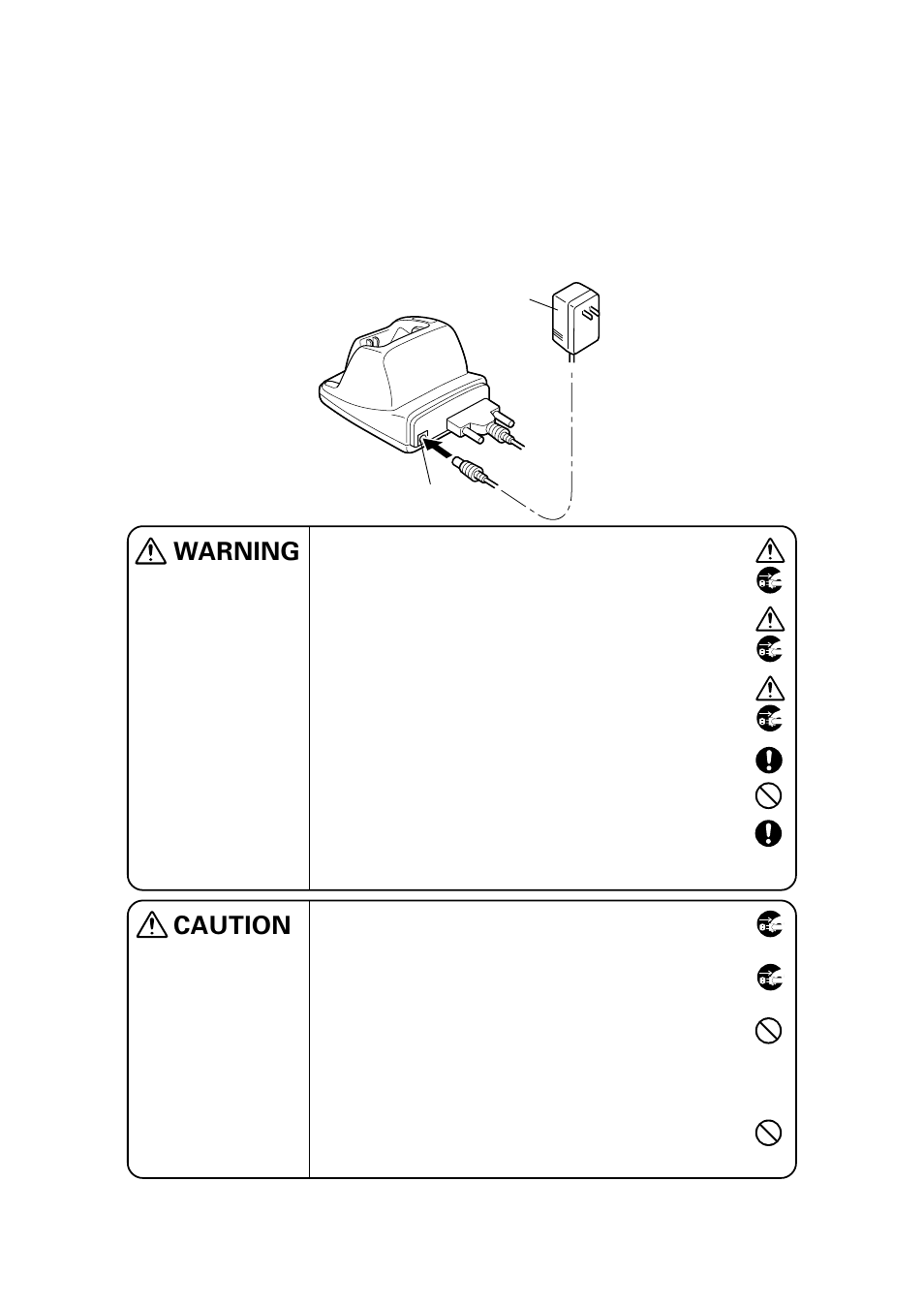 3 applying power to the cu-7000, Applying power to the cu-7000, Warning caution | Denso BHT-100Q User Manual | Page 157 / 208