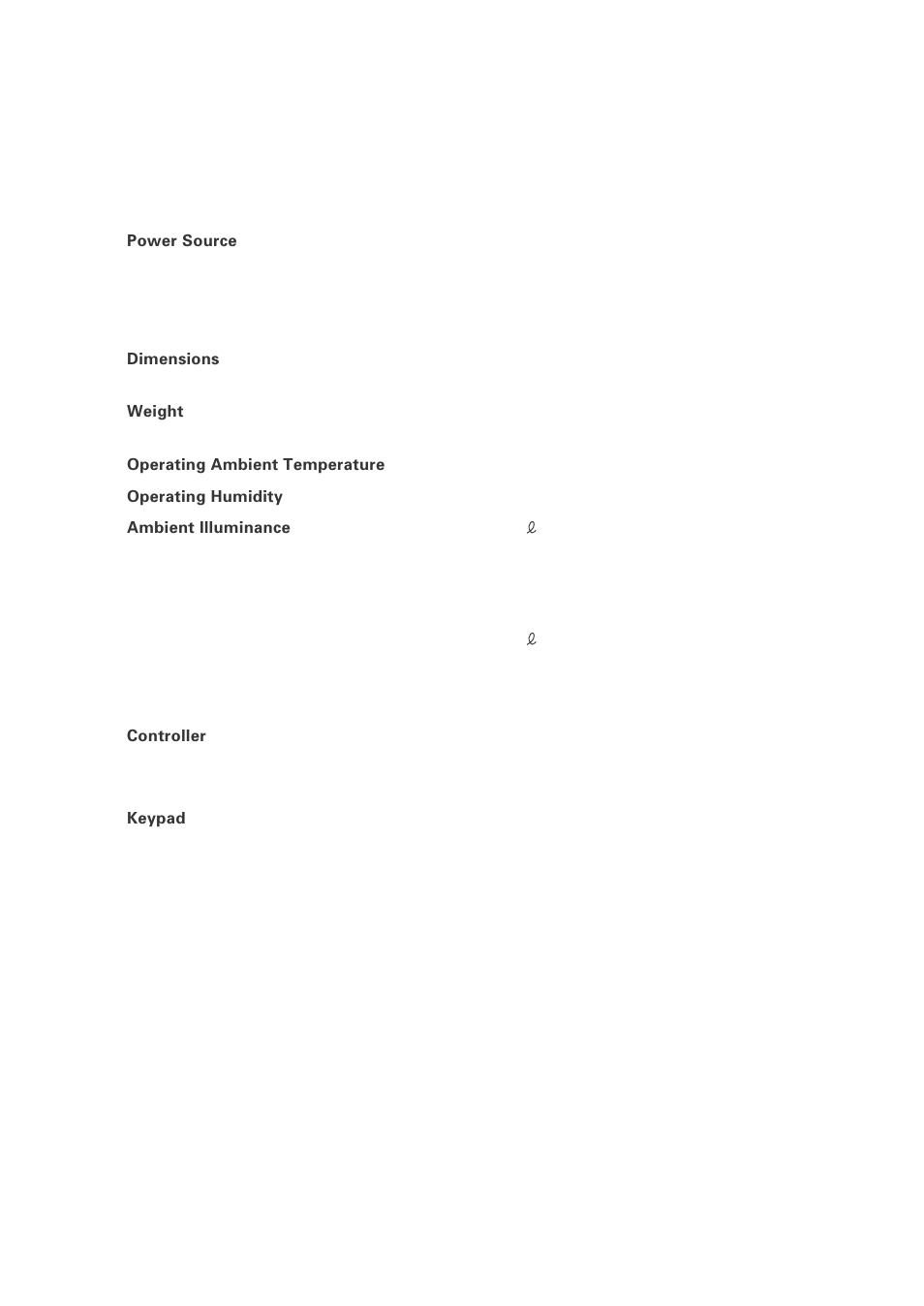 A.2 bht-100b, 1 ] product specifications, Bht-100b | Product specifications | Denso BHT-100Q User Manual | Page 172 / 208