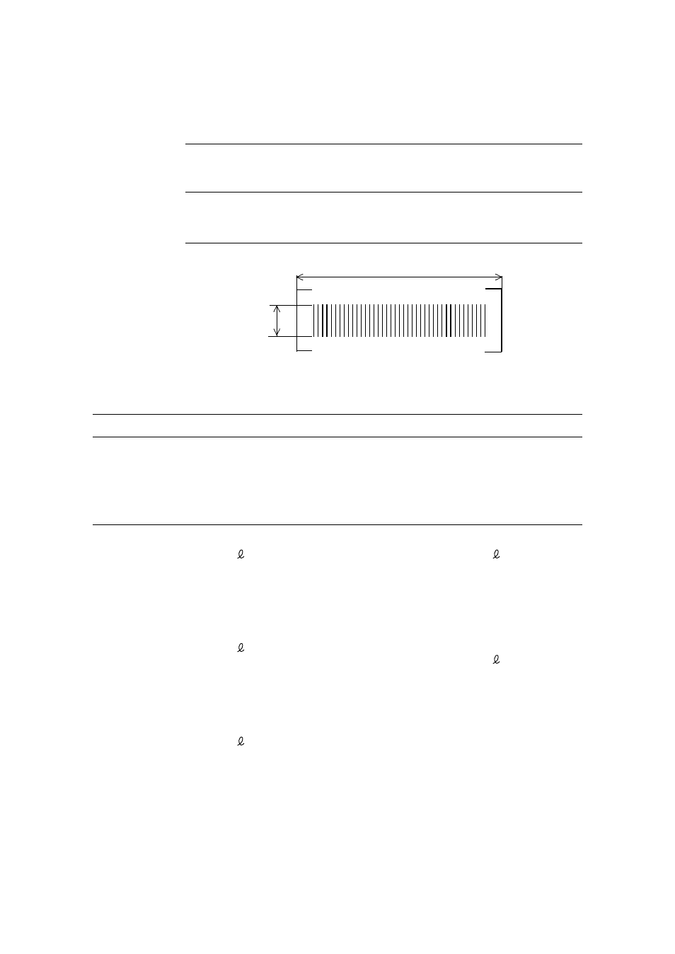 3) bar code label size, 4) thickness of bars and depth of field | Denso BHT-100Q User Manual | Page 175 / 208