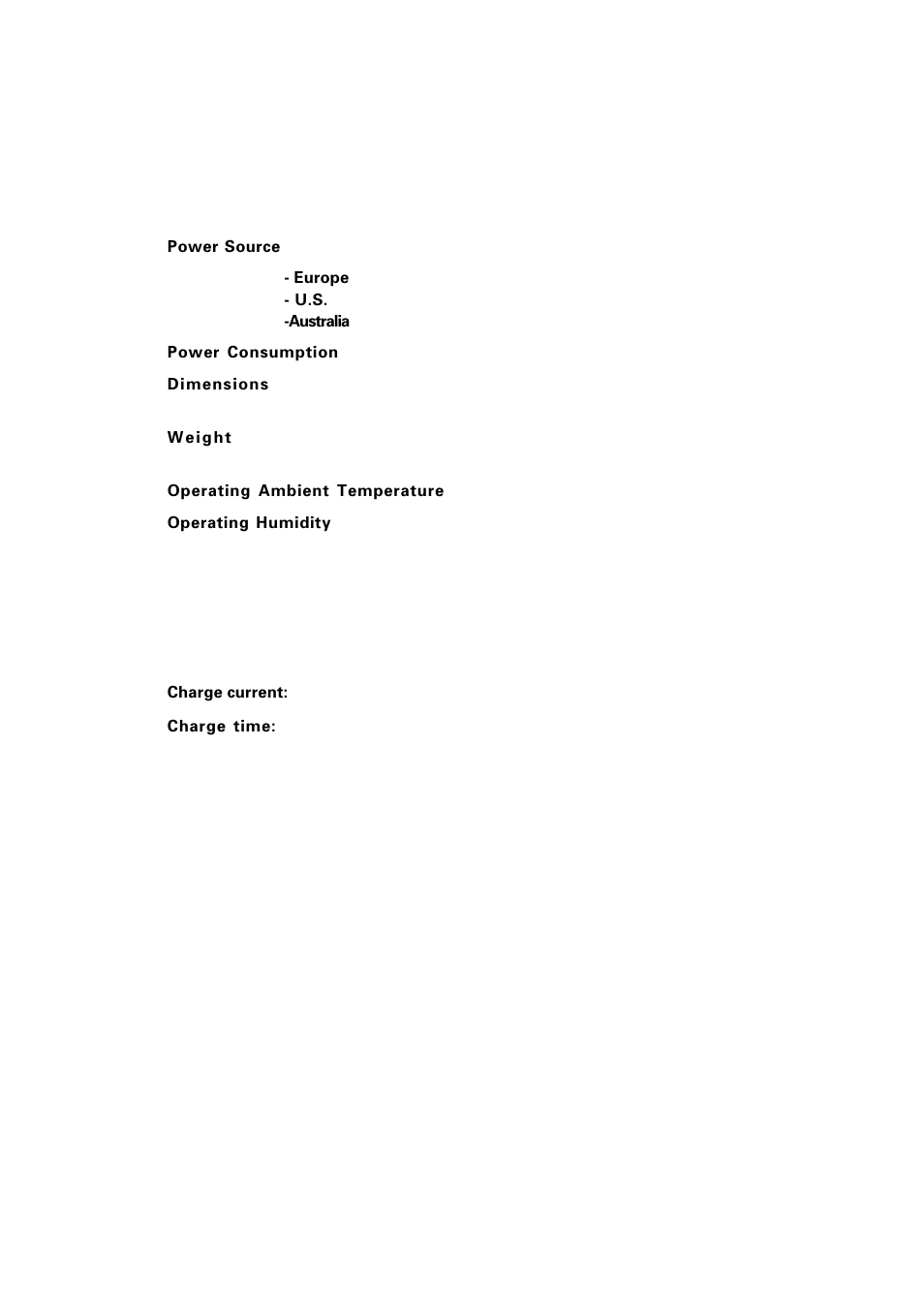 A.3 cu-7000, 1 ] product specifications, 2 ] charging requirements (cu-7001) | Product specifications, Charging requirements (cu-7001) | Denso BHT-100Q User Manual | Page 177 / 208