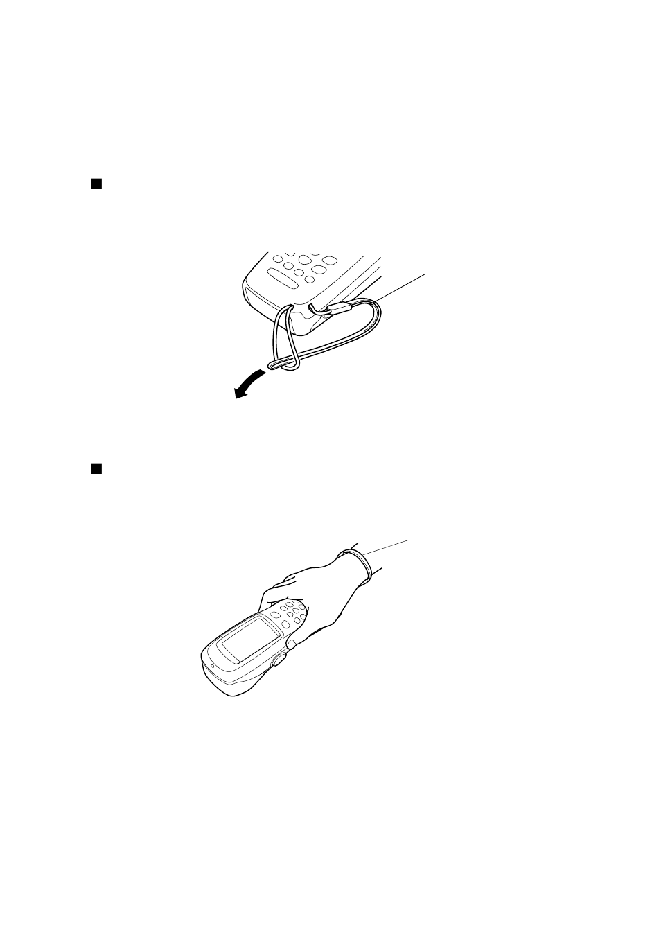 2 setting and using the hand strap and stylus, Setting and using the hand strap and stylus | Denso BHT-100Q User Manual | Page 22 / 208