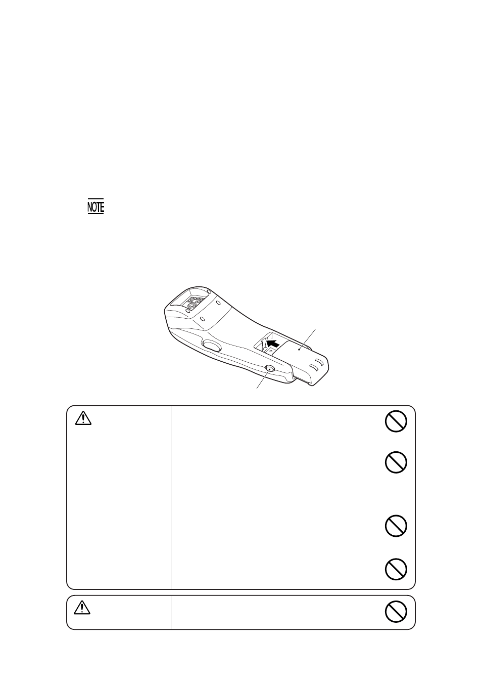 3 preparation, 1 setting-up 1: loading the battery cartridge, Preparation | Setting-up 1: loading the battery cartridge, Caution, Warning | Denso BHT-100Q User Manual | Page 35 / 208