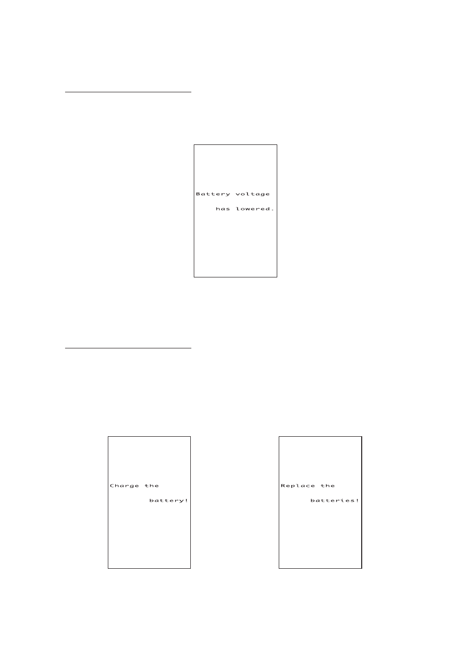 Low battery indication | Denso BHT-100Q User Manual | Page 37 / 208