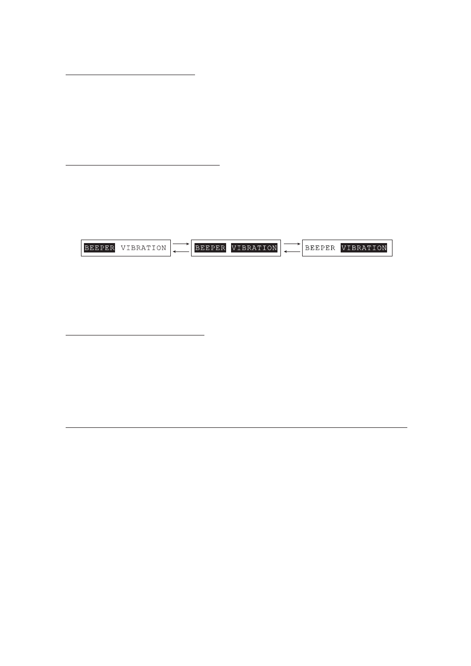 Adjusting the lcd contrast, Switching the beeper & vibrator, Adjusting the beeper volume | Denso BHT-100Q User Manual | Page 41 / 208