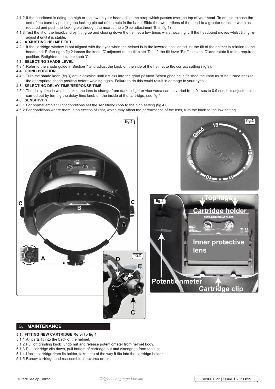 Maintenance | Sealey S01001 User Manual | Page 2 / 3
