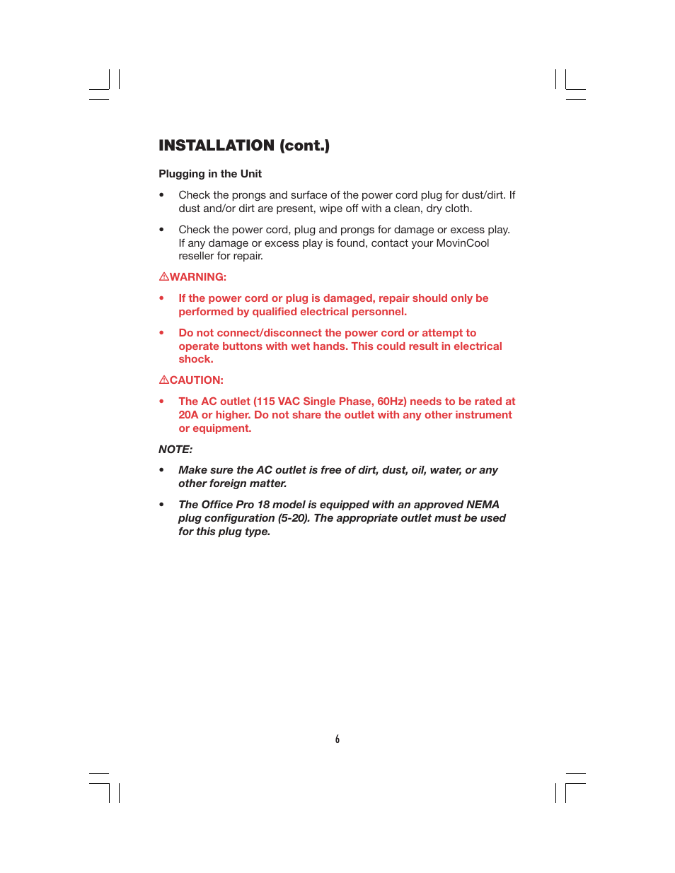 Installation (cont.) | Denso OFFICE PRO 18 User Manual | Page 12 / 28