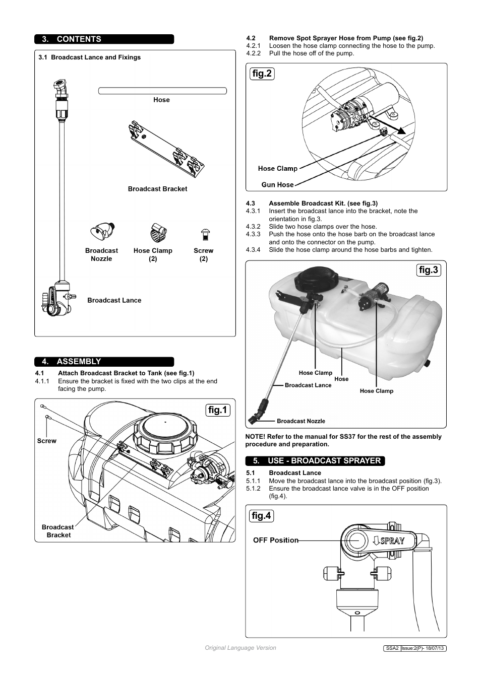 Fig.1 fig.3, Fig.2, Fig.4 | Sealey SSA2 User Manual | Page 2 / 3