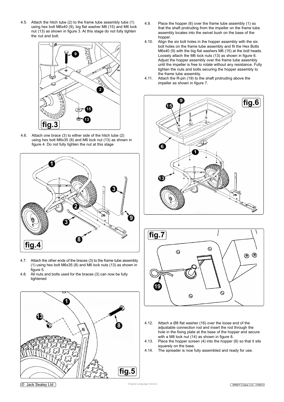 Fig.3 fig.4, Fig.5 fig.6 fig.7 | Sealey SPB57T User Manual | Page 2 / 4