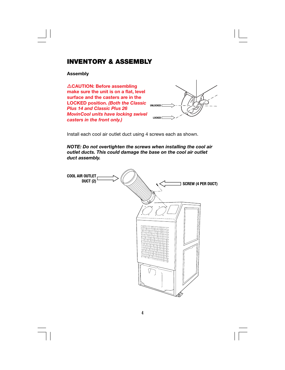 Inventory & assembly | Denso CLASSIC PLUS 14 User Manual | Page 10 / 26
