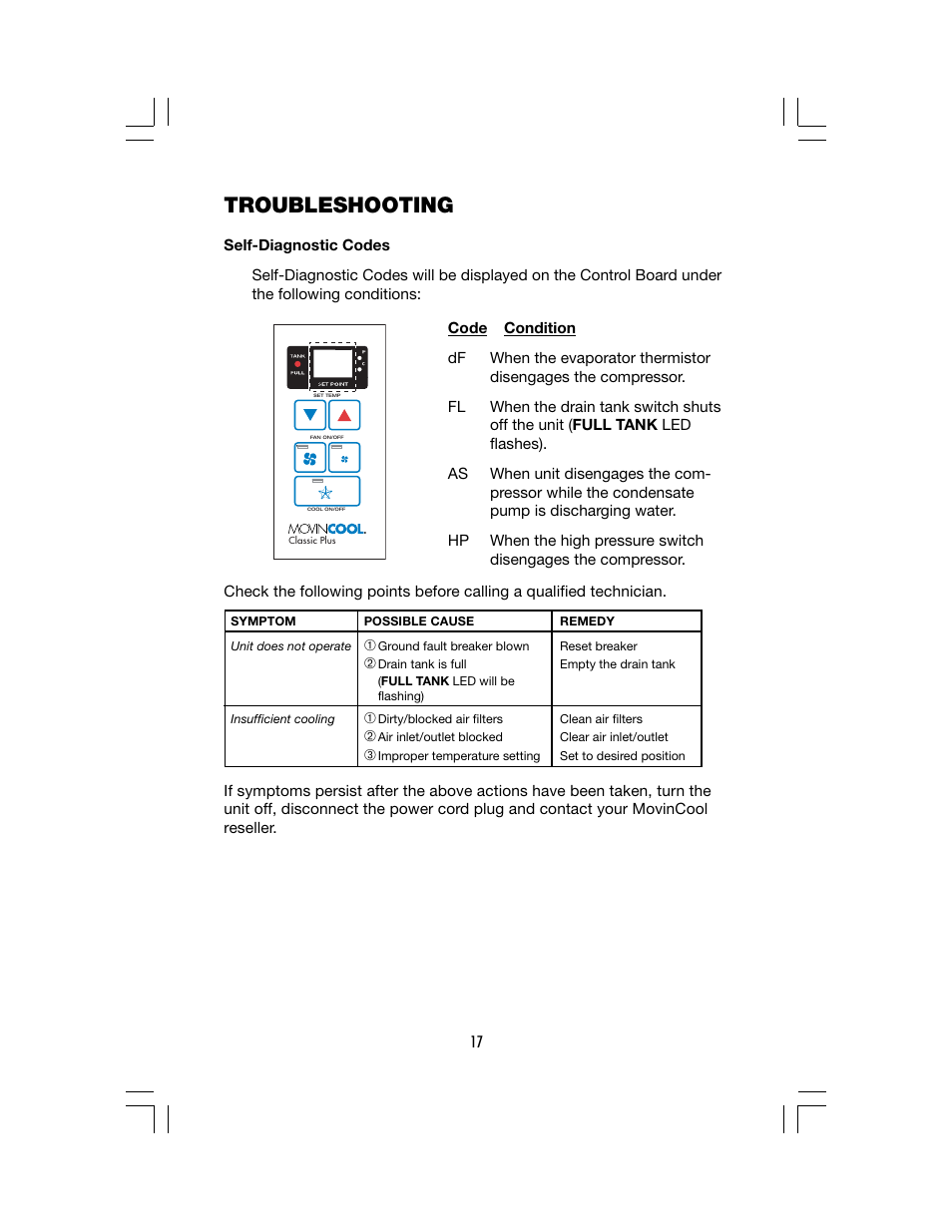 Troubleshooting | Denso CLASSIC PLUS 14 User Manual | Page 23 / 26