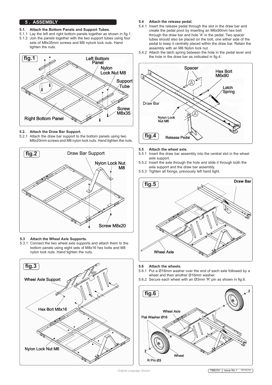 Sealey TBB230 User Manual | Page 2 / 4