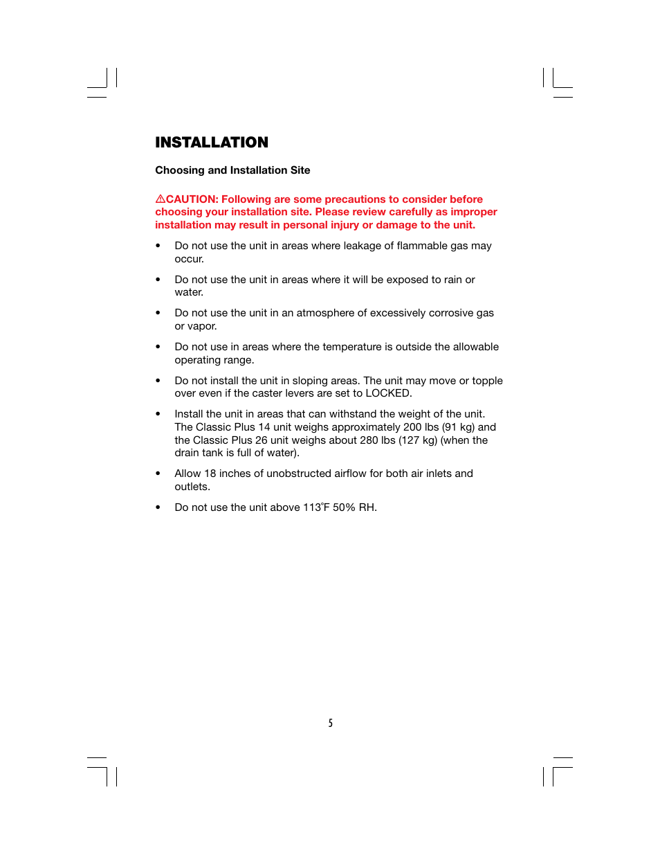 Installation | Denso CLASSIC PLUS 26 User Manual | Page 11 / 26