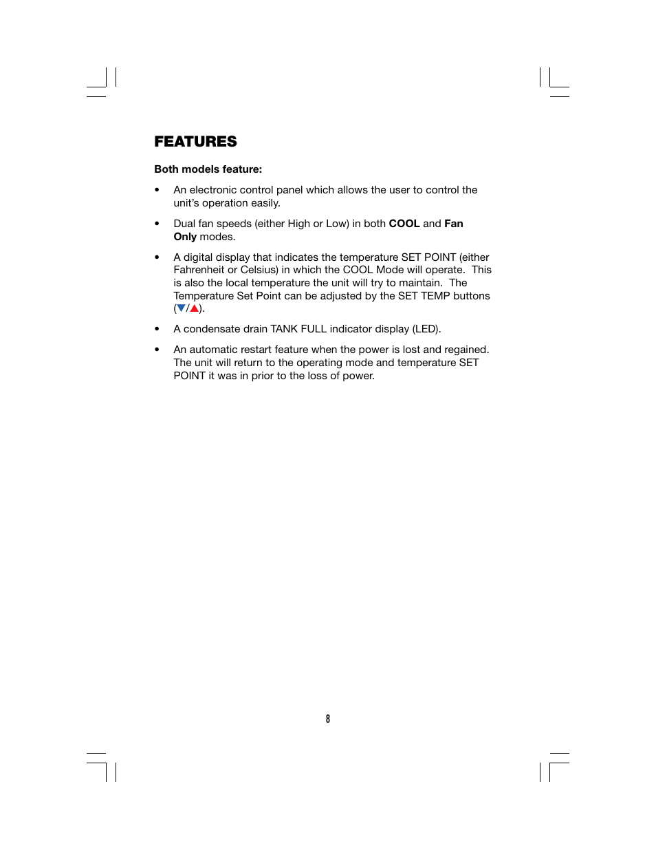 Features | Denso CLASSIC PLUS 26 User Manual | Page 14 / 26