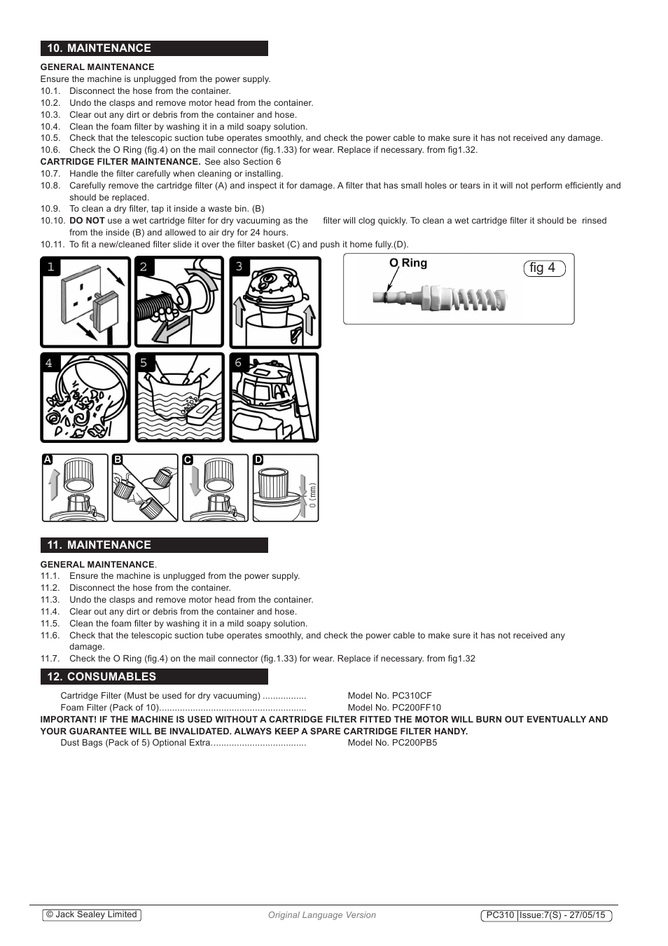 Fig 4 | Sealey PC310 User Manual | Page 7 / 8