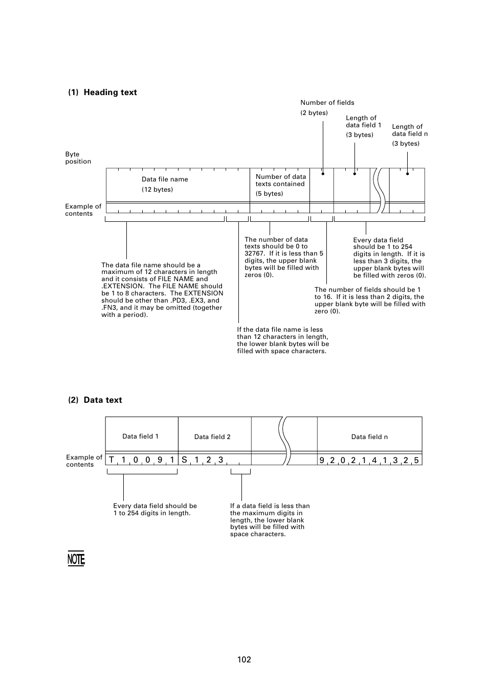 Data text format | Denso BHT-7000 User Manual | Page 118 / 175