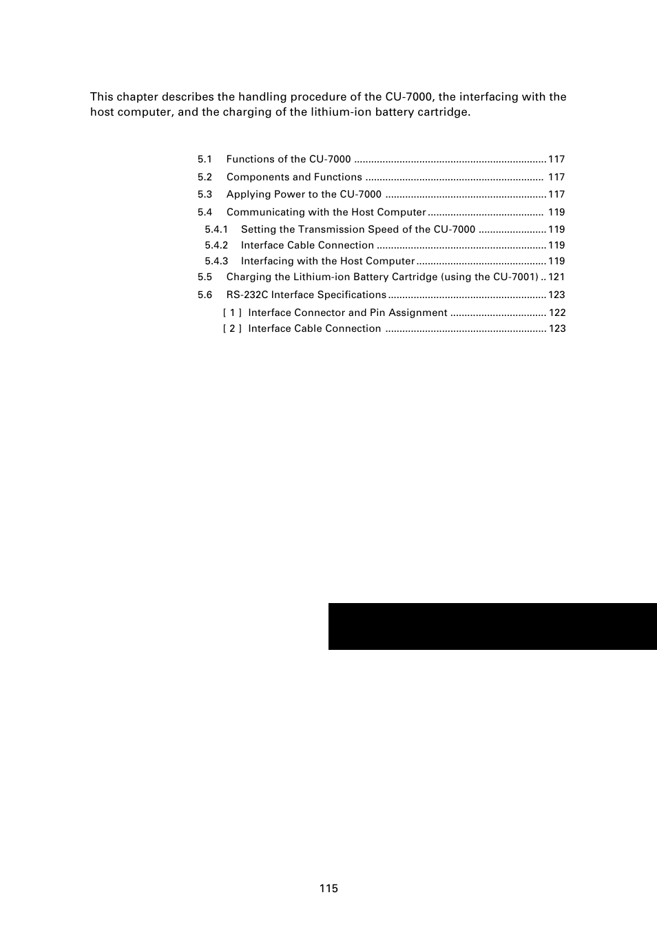 Chapter 5 handling the cu-7000 (option), Chapter 5, Handling the cu-7000 (option) | Denso BHT-7000 User Manual | Page 131 / 175