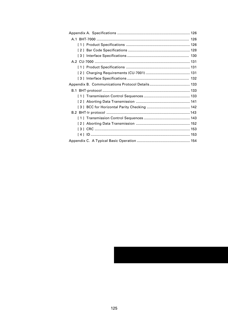 Appendices | Denso BHT-7000 User Manual | Page 141 / 175