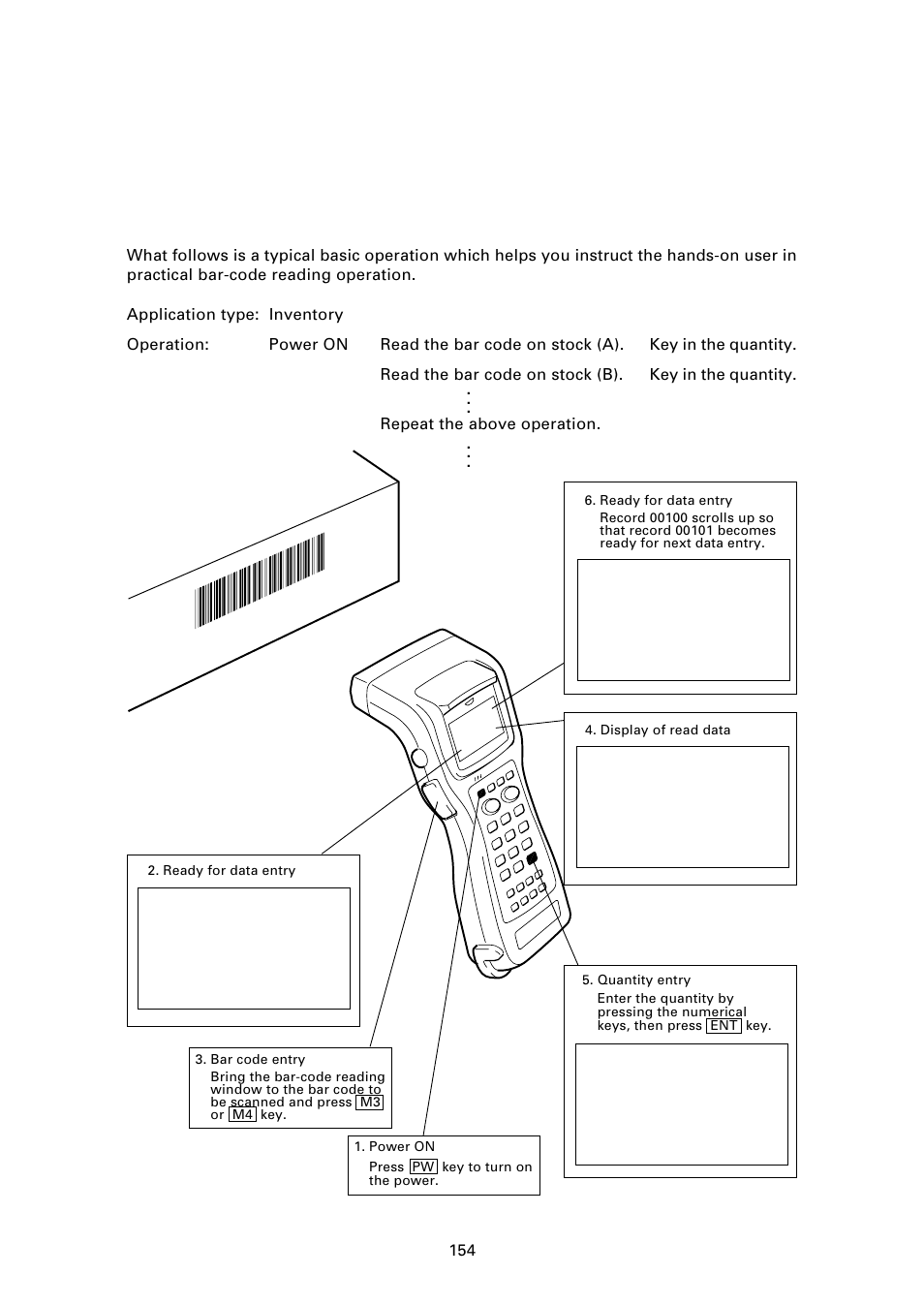 Appendix c. a typical basic operation | Denso BHT-7000 User Manual | Page 170 / 175