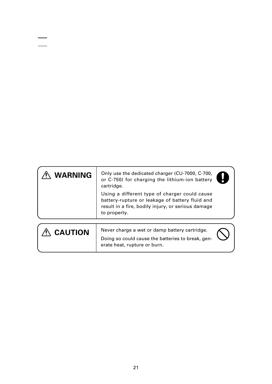 Warning, Caution | Denso BHT-7000 User Manual | Page 37 / 175