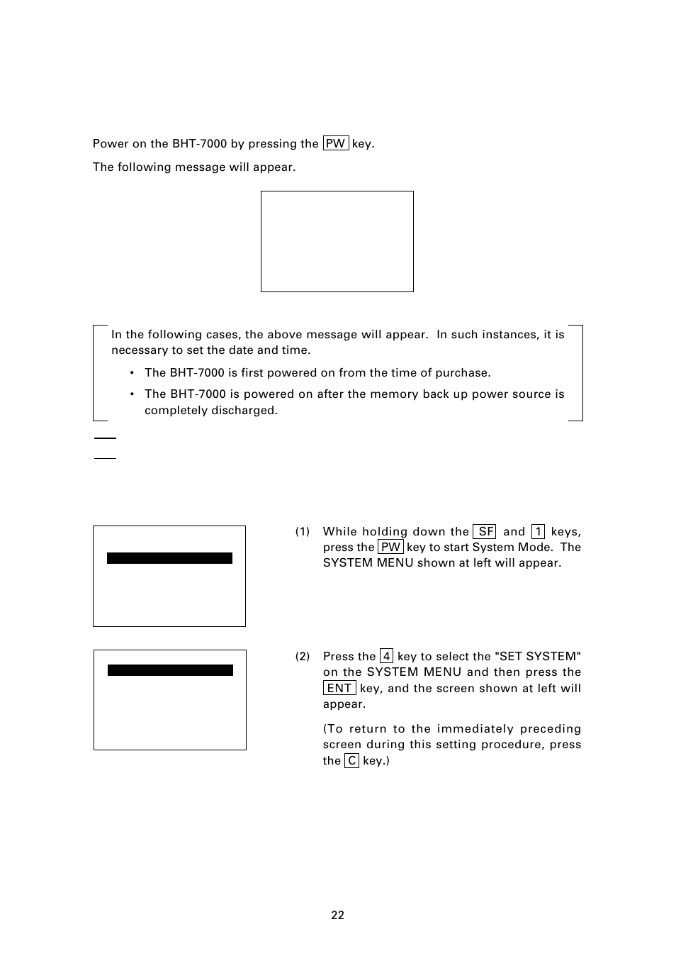 2 setting-up 2: setting the calendar clock | Denso BHT-7000 User Manual | Page 38 / 175