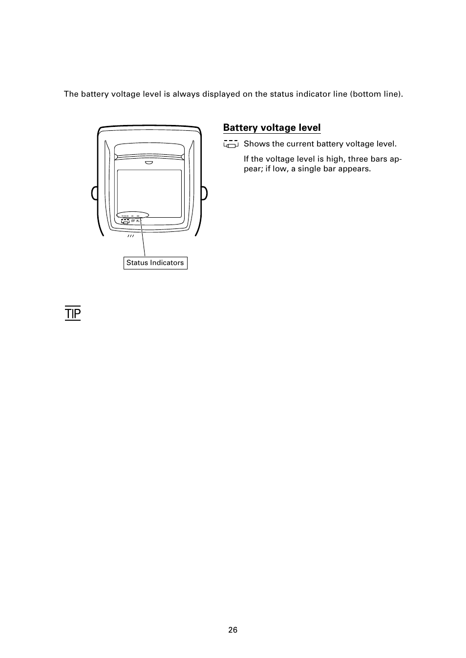 2 ] checking the battery voltage level | Denso BHT-7000 User Manual | Page 42 / 175