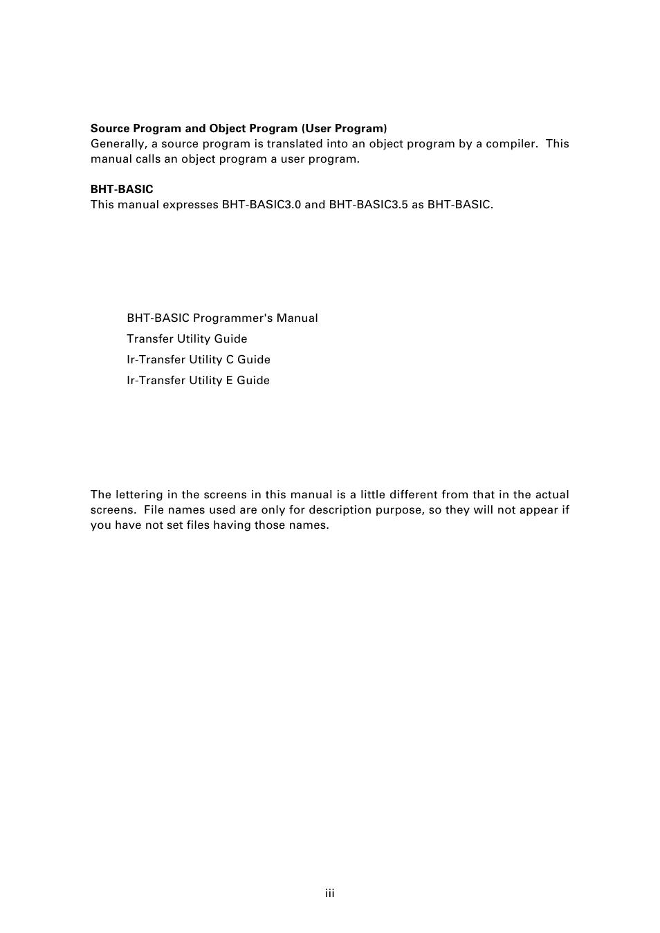 Technical terms used in this manual, Related publications, Screen indication | Denso BHT-7000 User Manual | Page 5 / 175
