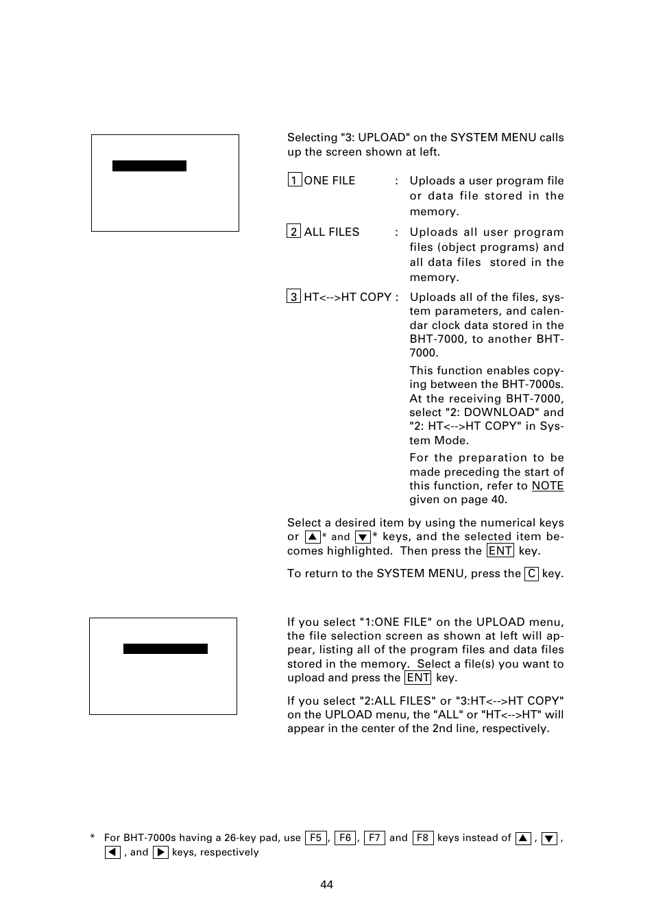 3 ] uploading | Denso BHT-7000 User Manual | Page 60 / 175