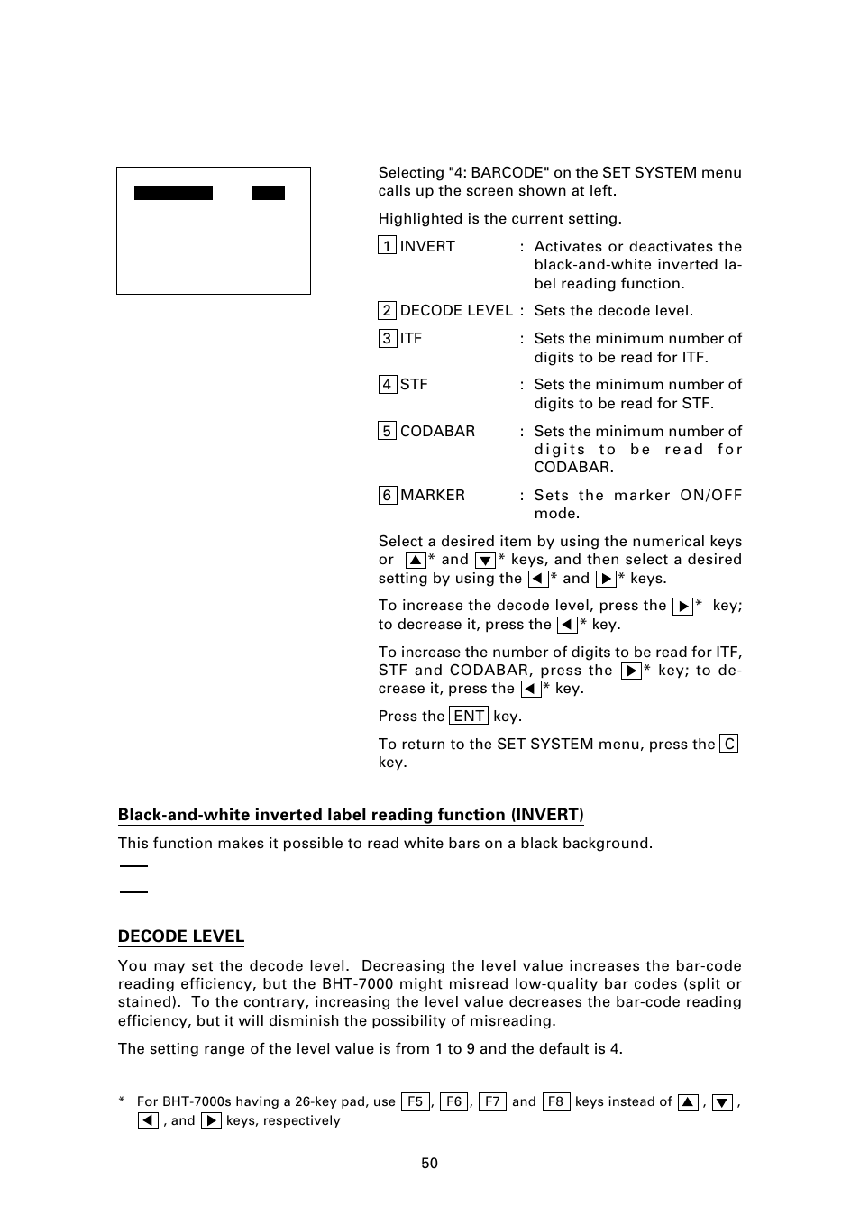 Denso BHT-7000 User Manual | Page 66 / 175