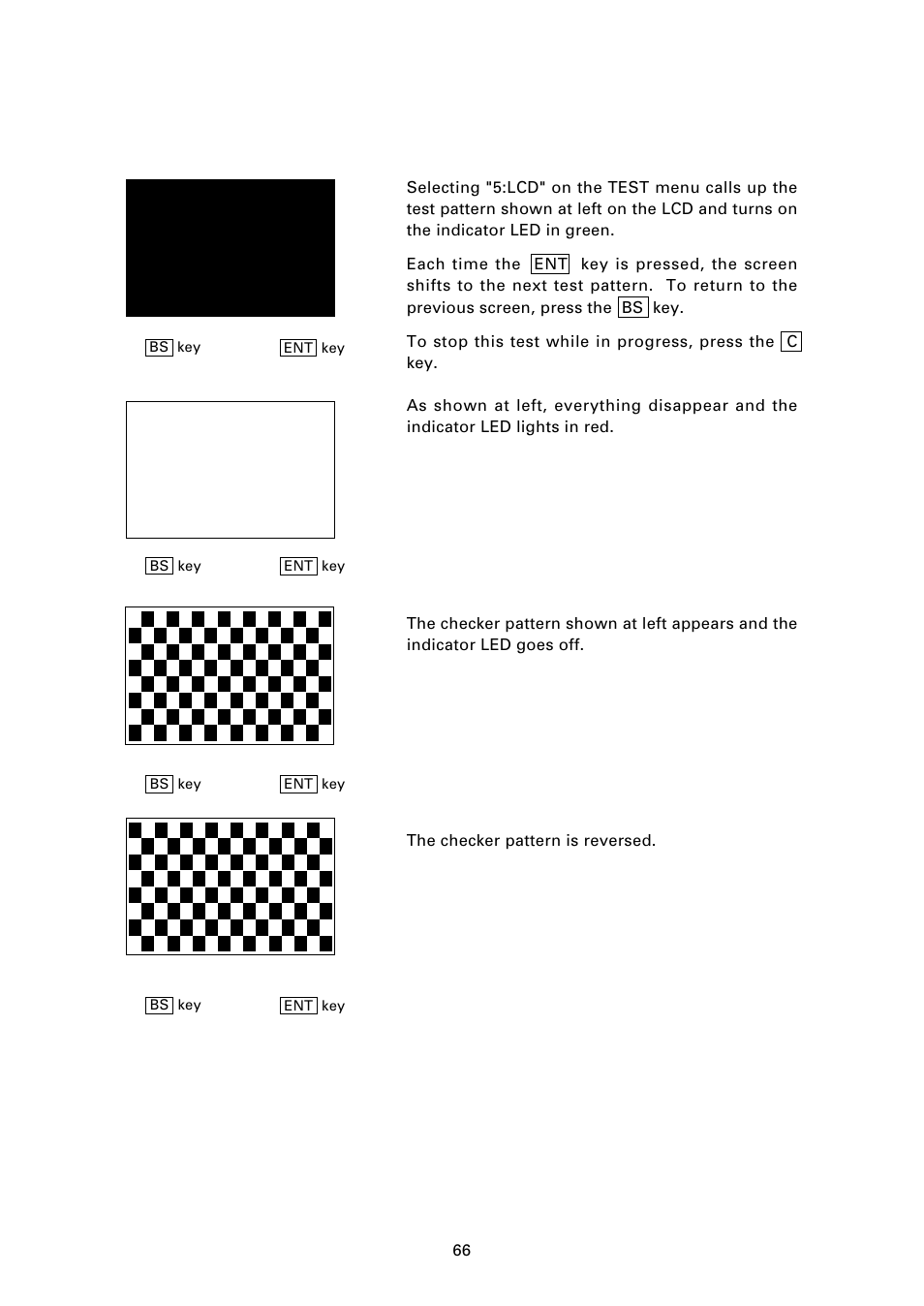 5] lcd and indicator led tests | Denso BHT-7000 User Manual | Page 82 / 175