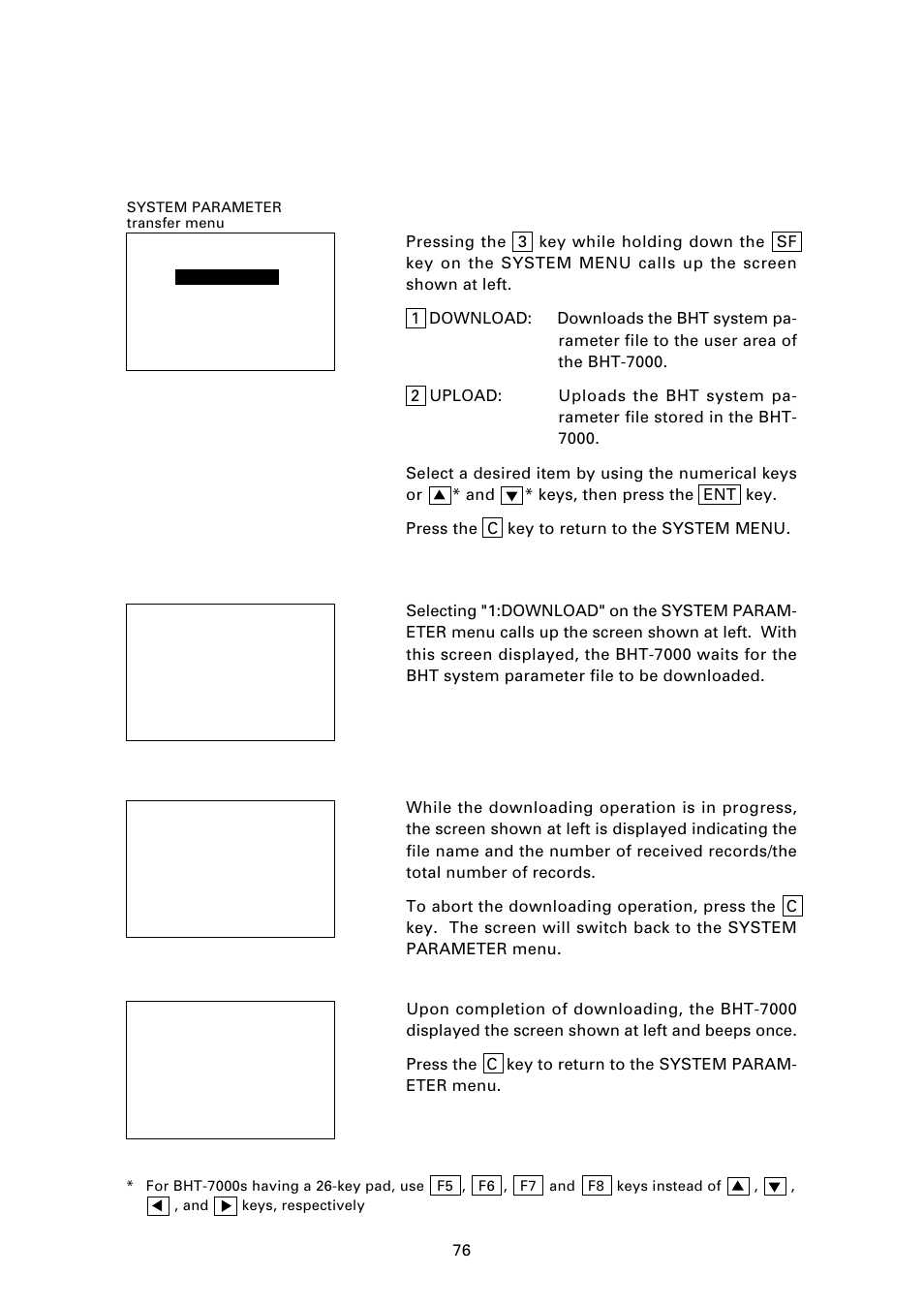 1] downloading the bht system parameter file | Denso BHT-7000 User Manual | Page 92 / 175