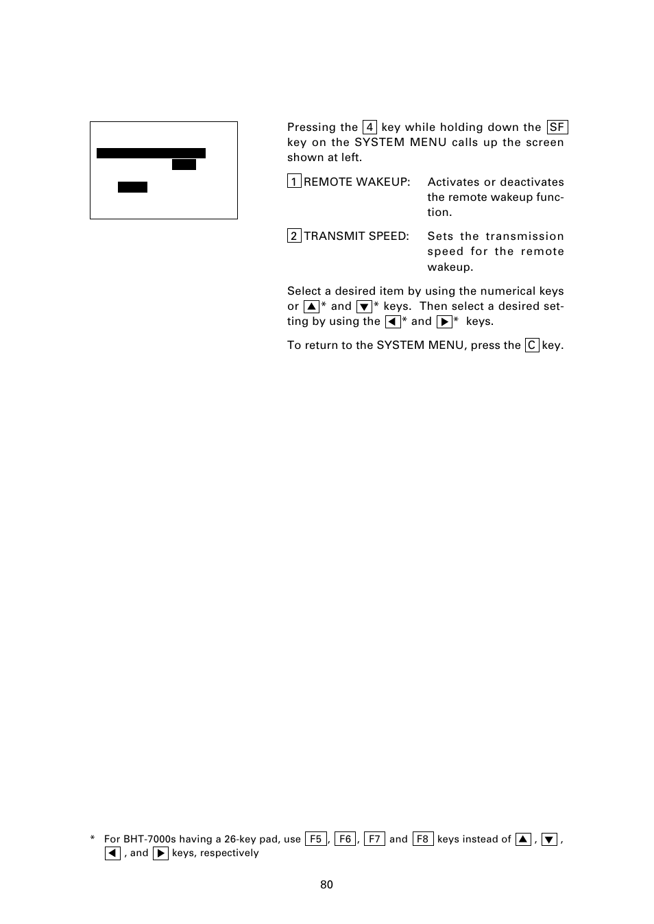 9 ] setting the remote wakeup | Denso BHT-7000 User Manual | Page 96 / 175