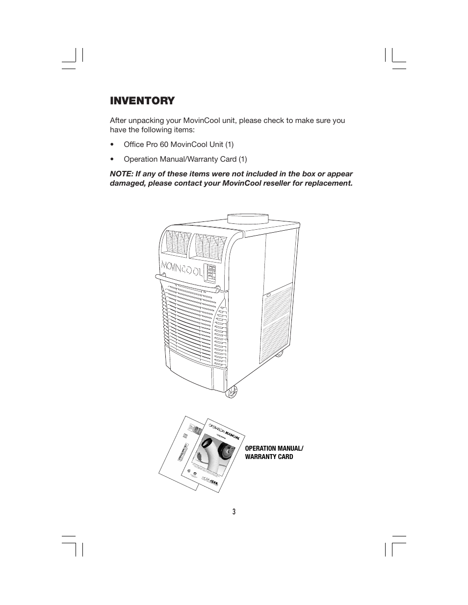Inventory | Denso PRO 60 User Manual | Page 9 / 28