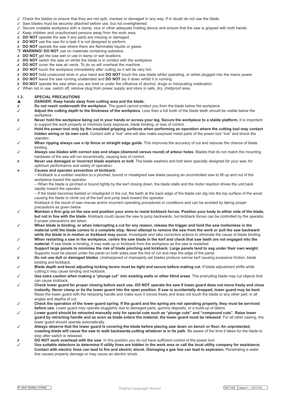 Sealey SCT125 User Manual | Page 2 / 5