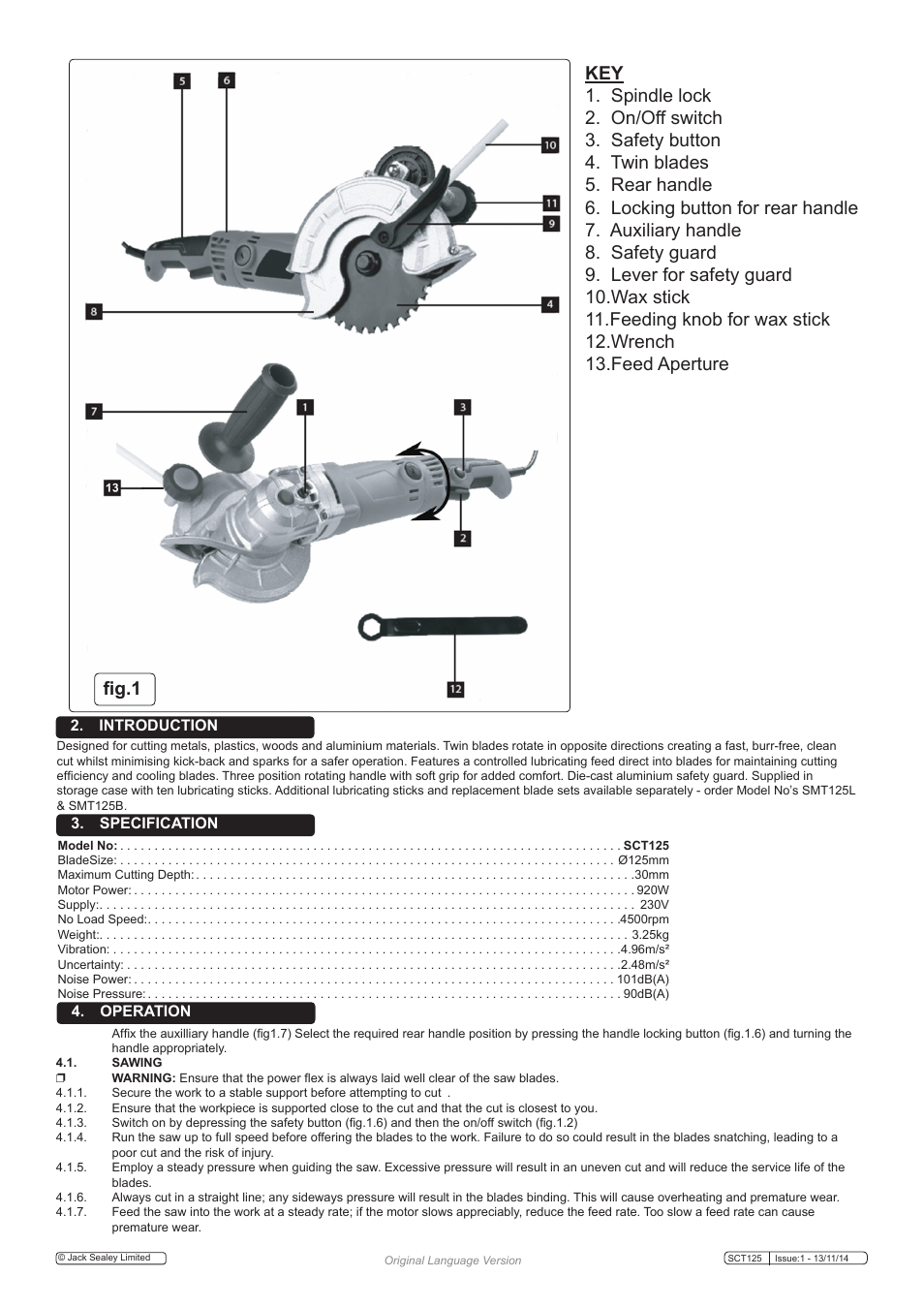 Sealey SCT125 User Manual | Page 3 / 5
