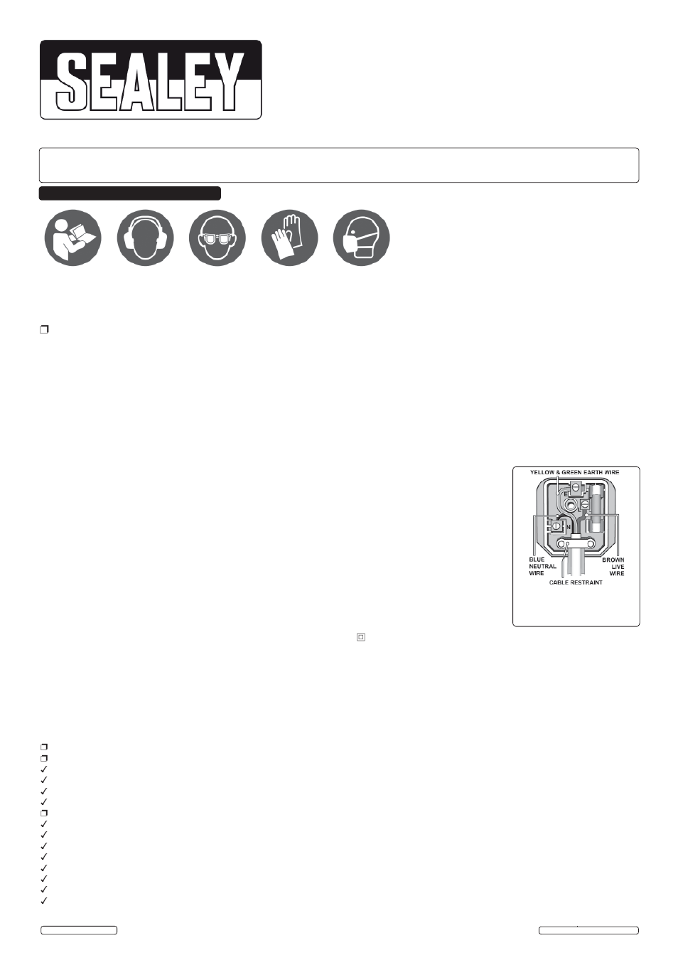 Sealey DAS149 User Manual | 4 pages